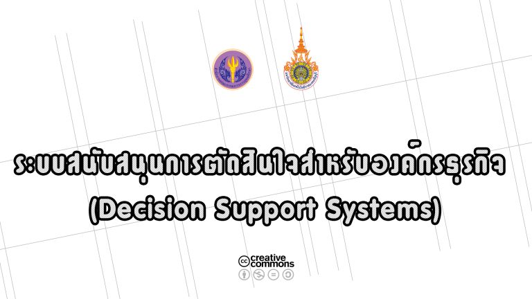 ระบบสนับสนุนการตัดสินใจสำหรับองค์กรธุรกิจ (Decision Support Systems)